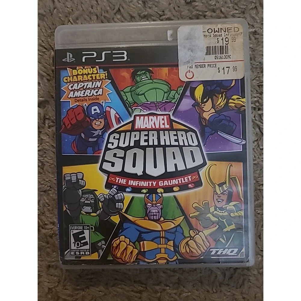 Marvel Super Hero Squad The Infinity Gauntlet PS3 With Manual, Tested